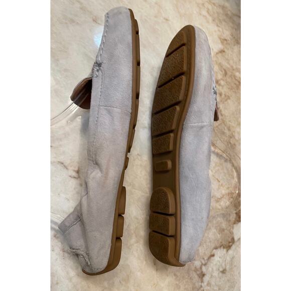 Taryn Rose “Kristine” baby blue suede Loafers Sz 9 - Picture 7 of 8